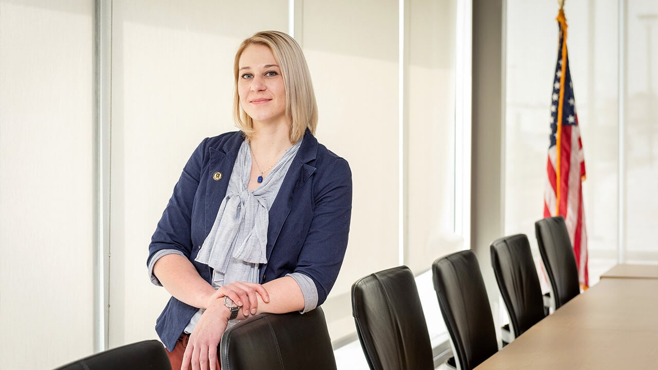 woman in boardroom